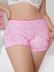 Snug Zone سروال داخلي مقاس كبير 3 قطع بتصميم سلسلة زهور حلوة مع حافة مكشكشة وربطة فيونكة لطيفة على الخصر الخلفي - متعدد الألوان - مشاهدة 5