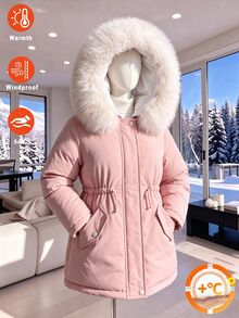 SHEIN 女童（大）棉服 - 淺粉色 - 查看 5