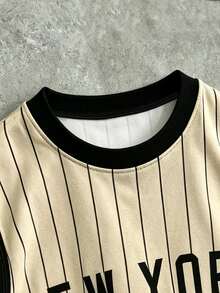 Manfinity EMRG Men's Colorblock Striped Letter Print Sports Tank Top - Multicolor - View 3