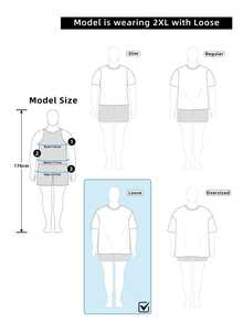 Daypath Plus Size Men's Blue & White Contrast Color T-Shirt, Suitable For Summer Outings, Fresh And Versatile - Blue - View 3