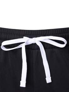 Gym Rark Men's Drawstring Waist Casual Daily Travel Sports Shorts - Black - View 5