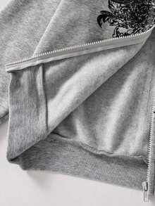 SHEIN Cazadoras Niñas (8-12) - Gris - Ver 5