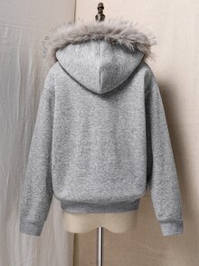 SHEIN Cazadoras Niñas (8-12) - Gris - Ver 7