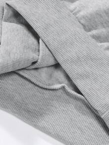 PAVTROS Men's Deep V-Neck Hooded Sweatshirt With Arm Print, Holiday Gift, Outdoor Sports - Grey - View 8