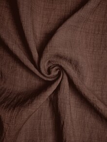 Rosumi Women's Plus Size U-Neck Lace Trim Blouse - Mocha Brown - View 10