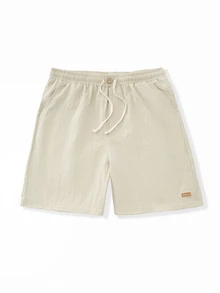VENTUSAIL Men's Khaki Casual Summer Shorts, Holiday - Khaki - View 3