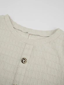 Modelyn 优雅长款酒红色椭圆领连衣裙，适合女士冬季外出穿着 - 杏色 - 查看 9