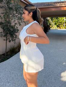Maria Perezxox 2025新款夏季女式波西米亚风格度假装，白色梭织女士套装秋冬女士办公室服装 - 白色 - 查看 3