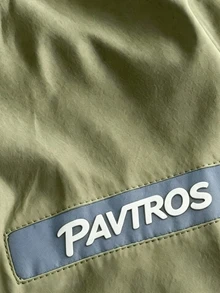 PAVTROS 男士秋季休閒拼色夾克 - 軍綠色 - 查看 4