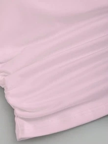 Sweetra 女士纯色简约休闲修身吊带背心 - 粉色 - 查看 4