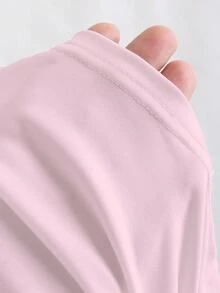 Sweetra 女士纯色简约休闲修身吊带背心 - 粉色 - 查看 3