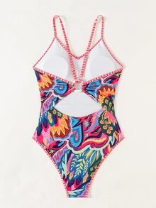 Swim Vcay Women's One-Piece Swimsuit With Random Print, Copyright Purchased,Summer Beach - Multicolor - View 5
