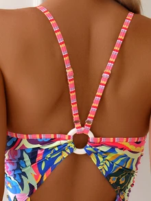 Swim Vcay Women's One-Piece Swimsuit With Random Print, Copyright Purchased,Summer Beach - Multicolor - View 3