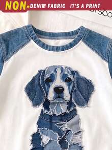 1 SET Boys Fashionable Cute Puppy Print Casual Crew Neck Short Sleeve T-Shirt And Shorts, Simple, Versatile, Suitable For Daily Wear, Fashionable And Handsome Casual Style - Multicolor - View 6