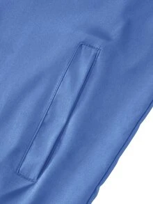Manfinity Homme Men Zip Up Windbreaker Jacket - Blue - View 8