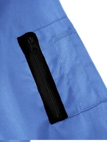 Manfinity Homme Men Zip Up Windbreaker Jacket - Blue - View 7