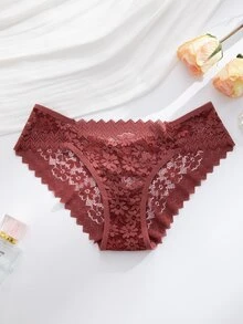 Snug Zone 12件套浪漫性感蕾丝女士内裤，透明内衣 - 彩色 - 查看 7