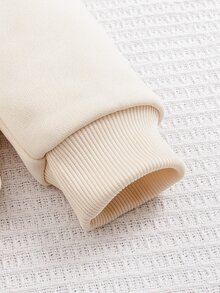SHEIN Vintaside Kids 3件組幼女連帽褲套裝，甜美可愛奶油粉豹紋蝴蝶結羅紋長袖連帽款，適合生日派對、秋季、萬聖節、聖誕節，附髮箍 - 彩色 - 查看 6