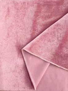 RosyDaze Falda maxi de terciopelo rosa claro casual para mujer, nueva llegada de otoño, adecuada para salidas y citas. - Rosa vieja - Ver 6