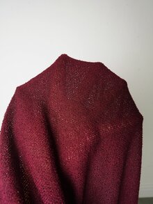 SHEIN LUNE 大尺碼女款純色休閒簡約百搭日常通勤開衫外套 教師節 秋冬穿搭 酒紅色 - 紅色 - 查看 11