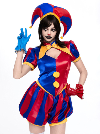 Anime Combinaison de cosplay de clown pour femmes