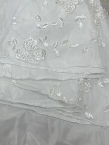 SHEIN Raffinéa Elegant Lace Jacquard Dress - White - View 9
