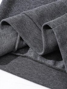 SHEIN 2pcs Kids Tween Boy Casual Hoodie Sweatshirt & Cargo Pants Set, Suitable For Autumn/Winter, Fall Clothes, Winter Clothes, School, Back To School, Sports - Grey - View 5
