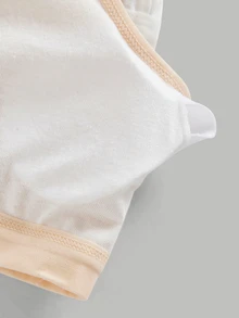Girlism مجموعة ملابس داخلية للأطفال والفتيات المراهقات، ربيع/صيف، جديدة، بسيطة وكاجوال، مبطنة وصديقة للبشرة ومريحة، 3 قطع، للارتداء في جميع الفصول - متعدد الألوان - مشاهدة 5