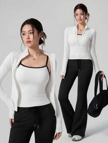 DAZY Women Sports Sets - White - View 1