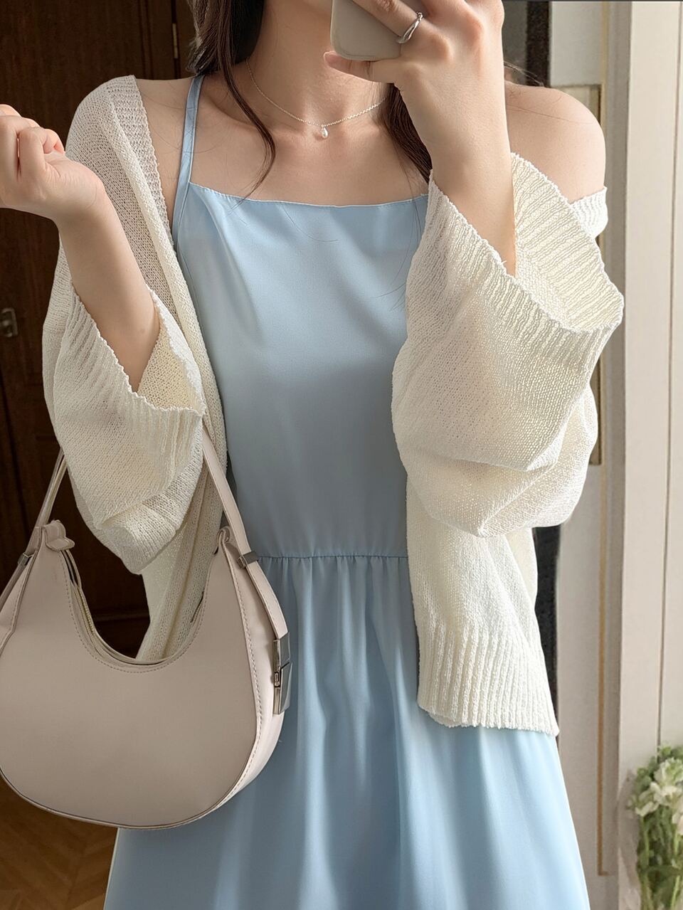 Solid Color Loose Long Sleeve Casual Vacation Spring Autumn Knit Cardigan For Women