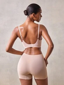 Veilyse 3 peças/Pacote Sutiã Regata Sem Costura Confortável e Sem Costas de Cor Sólida para Mulheres - Multicolorido - Visão 3