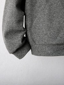 Teen Boy All-Match Pattern Print Multi-Function Hooded Zip-Up Sweatshirt Autumn Fall - Grey - View 4