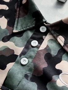 TOKVUE Ins TK 熱門街頭風刺繡迷彩 Polo 衫，穿著舒適，適合日常出遊、聚會與戶外活動，情人節與週年紀念理想禮物 - 彩色 - 查看 5