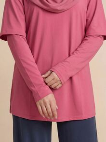 With My Calm With My Calm 2pcs Loose Long Sleeve Pants Women's Sports Set - Multicolor - View 7