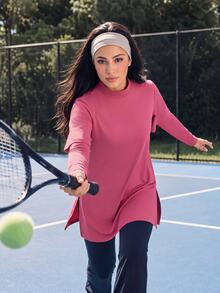 With My Calm With My Calm 2pcs Loose Long Sleeve Pants Women's Sports Set - Multicolor - View 3
