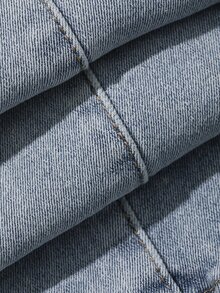 DAZY Cut Out Knot Side Jeans - Blue - View 3