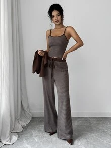 Selianne Women Two-Piece Outfits - Brown - View 7