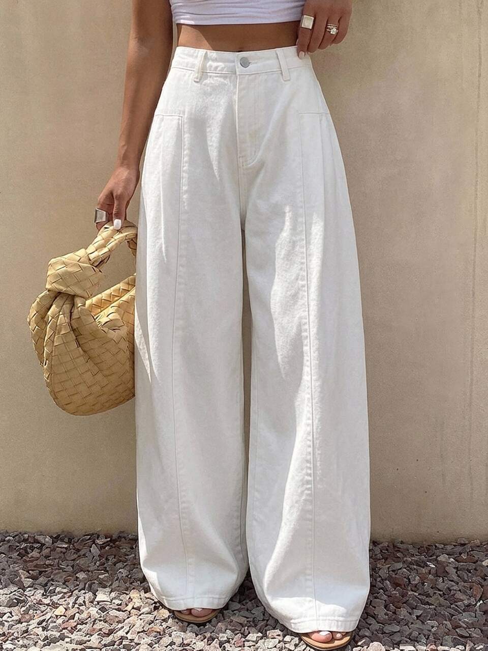 High Waist Wide Leg Pants