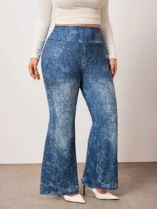 Enliva Pantalones Extra Grande - Azul - Ver 4