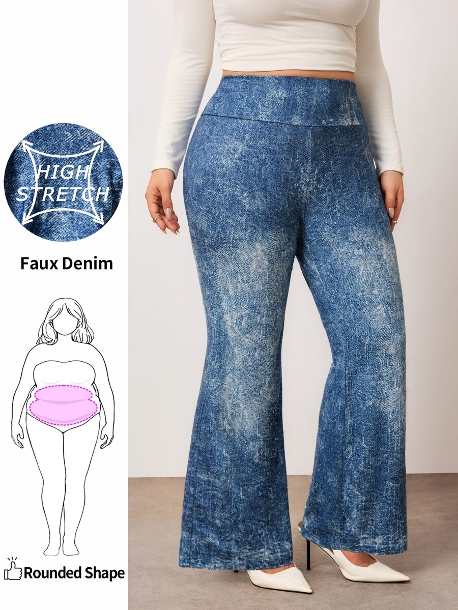 Enliva Pantalones Extra Grande - Azul - Ver 1