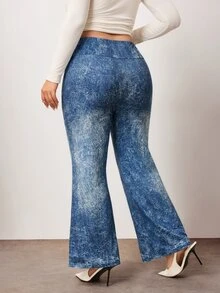 Enliva Pantalones Extra Grande - Azul - Ver 2