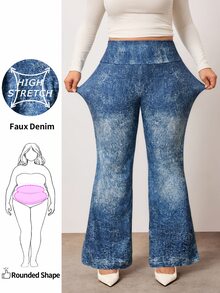 Enliva Pantalones Extra Grande - Azul - Ver 3
