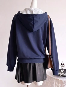 Sudaderas Niñas (13-16) - Azul Marino - Ver 2