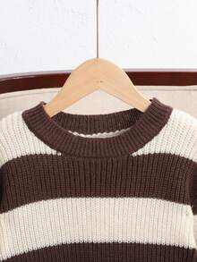 SHEIN Tween Girl Tween Girl Solid Color Simple Hollow Out Round Neck Pullover Hoodie - Grey - View 6