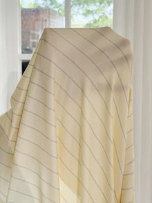 Moonlight&Mama Women's Casual Yellow Striped Print V-Neck Button-Up Loose Comfortable Maternity Nightgown - Yellow - View 6