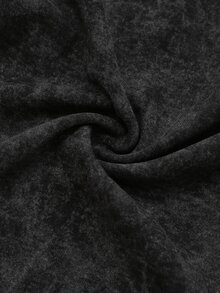 SHEIN Quần nỉ bầu phối màu phong cách thường ngày đa năng - Màu xám đen - Xem 6