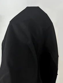 Aloruh 女士新款中国风复古旗袍领黑色背心，95%棉黑色马甲 - 黑色 - 查看 7