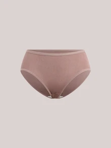Veilyse 4 Peças Calcinhas Esportivas Multicoloridas de Seda de Leite de Cintura Alta Fofas e Confortáveis para Mulheres - Multicolorido - Visão 3