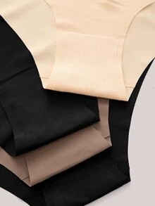 Veilyse 4pcs Women High Waist Seamless Comfortable Breathable Panties - Multicolor - View 11
