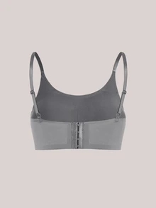 Veilyse 3pcs Women's Padded Breathable Wireless Backless Bras - Multicolor - View 3